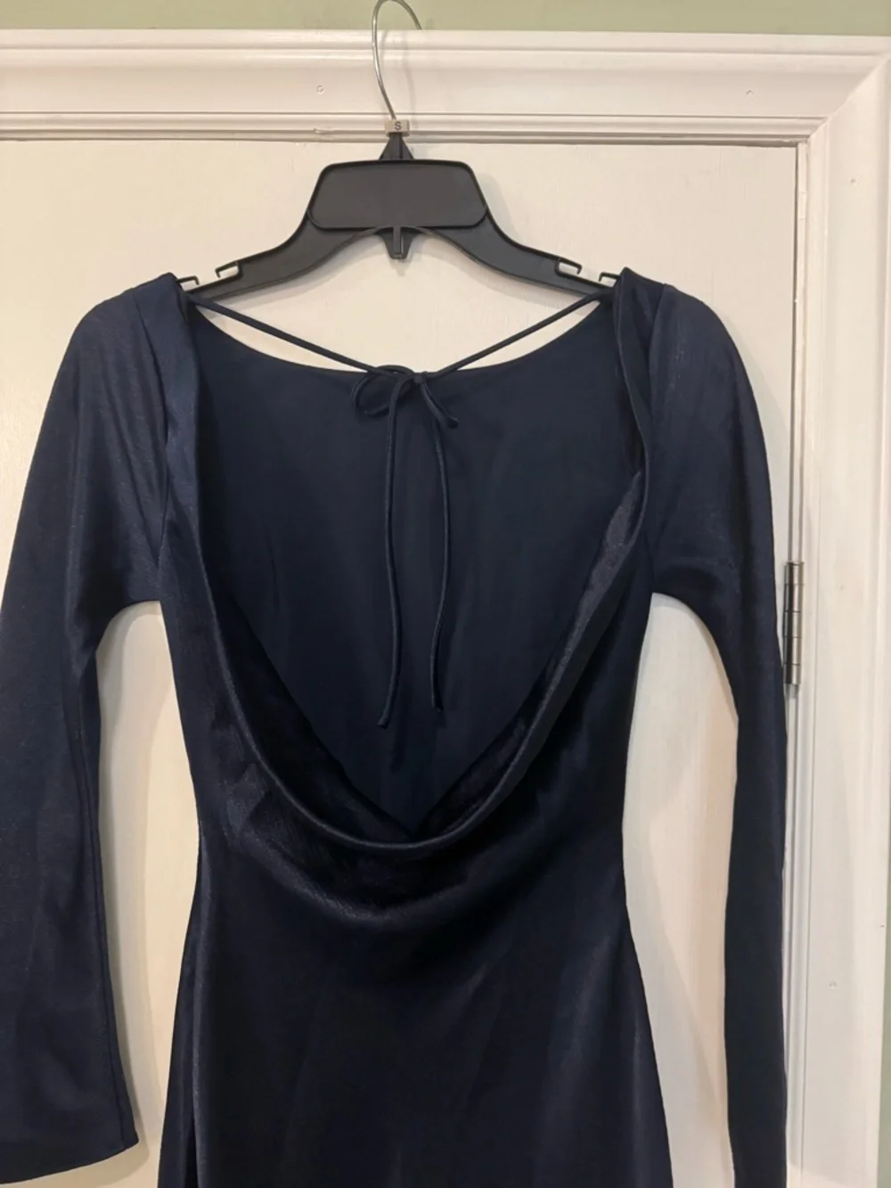 NWT A&F Women's Long-Sleeve Cowl Back Maxi Dress